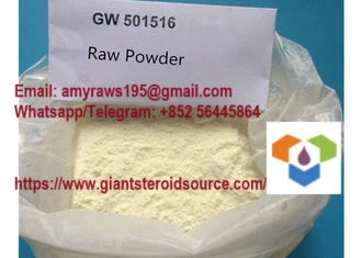 Surový steroidný Sarms prášok GW501516 / GSK-516 / Cardarine CAS 317318-70-0 na naberanie svalov